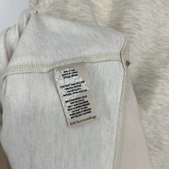 Soft Surroundings Top Size Small Womens Tan Rue Cler Pullover Oatmeal Shirt Knit - Picture 6 of 6